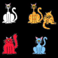 One Cat Two Cat - Women's Scoop Neck Design