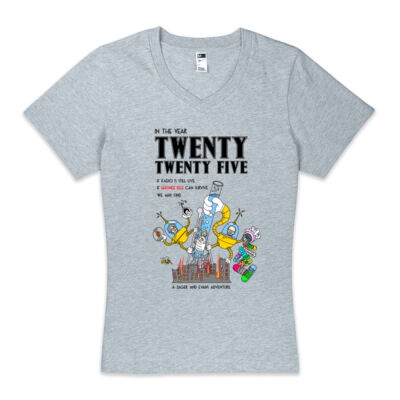 Twenty Twenty Five Red MI Women's V-Neck Thumbnail
