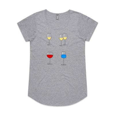 One Wine, Two Wine, Red Wine, Blue Wine Women's Scoop Neck Thumbnail